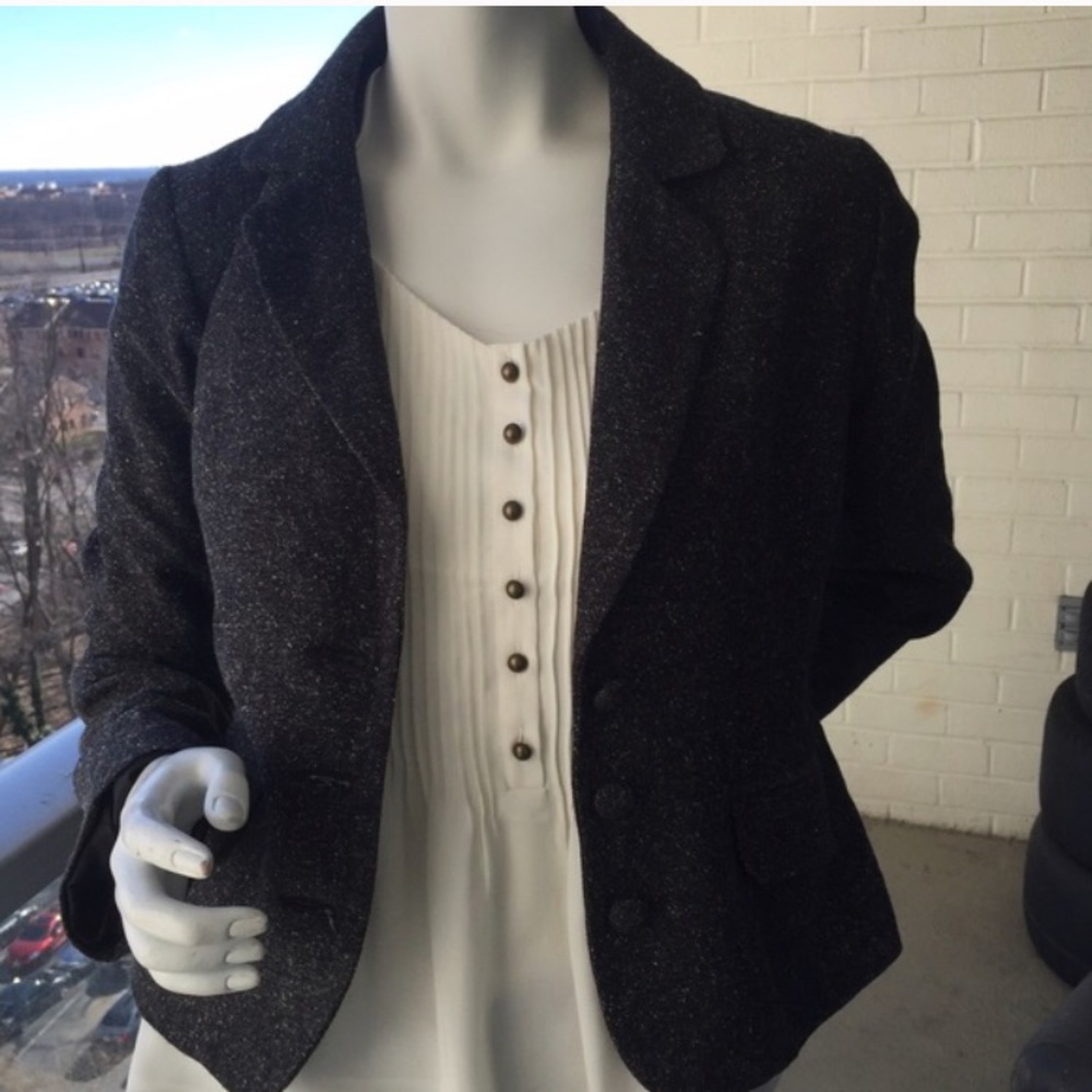 Guess Charcoal Gray Blazer